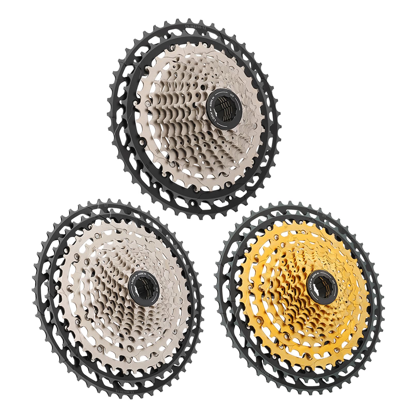Rennräder 12-Gang Kassetten Ersatz Hohlkettenrad Fahrräder Kassetten Schwungrad für Mountainbike Rennrad Mountainbike Schwungrad