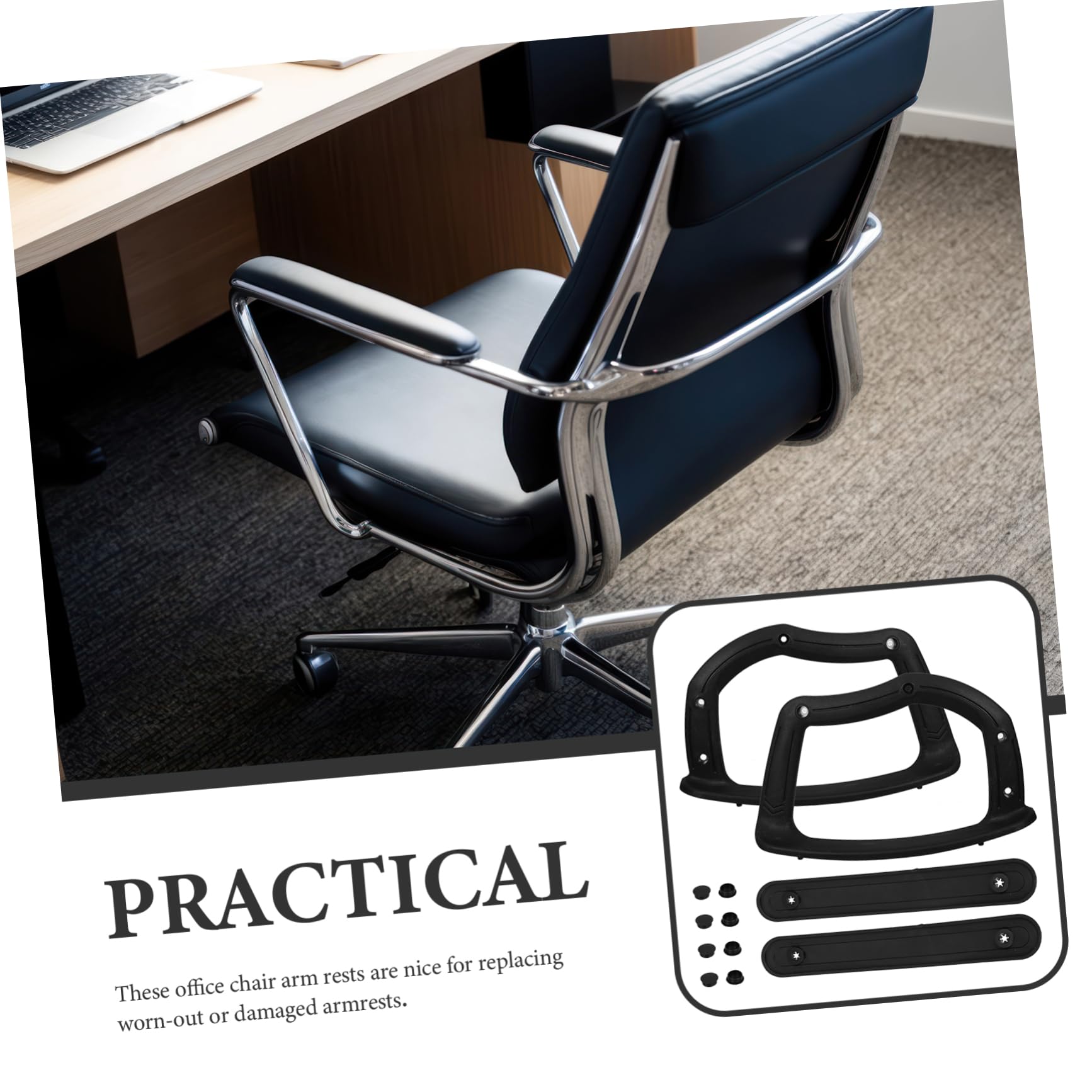 TOPBATHY Reposabrazos Ergonómico Silla Oficina Reposabrazos De Repuesto Silla Funda Brazo