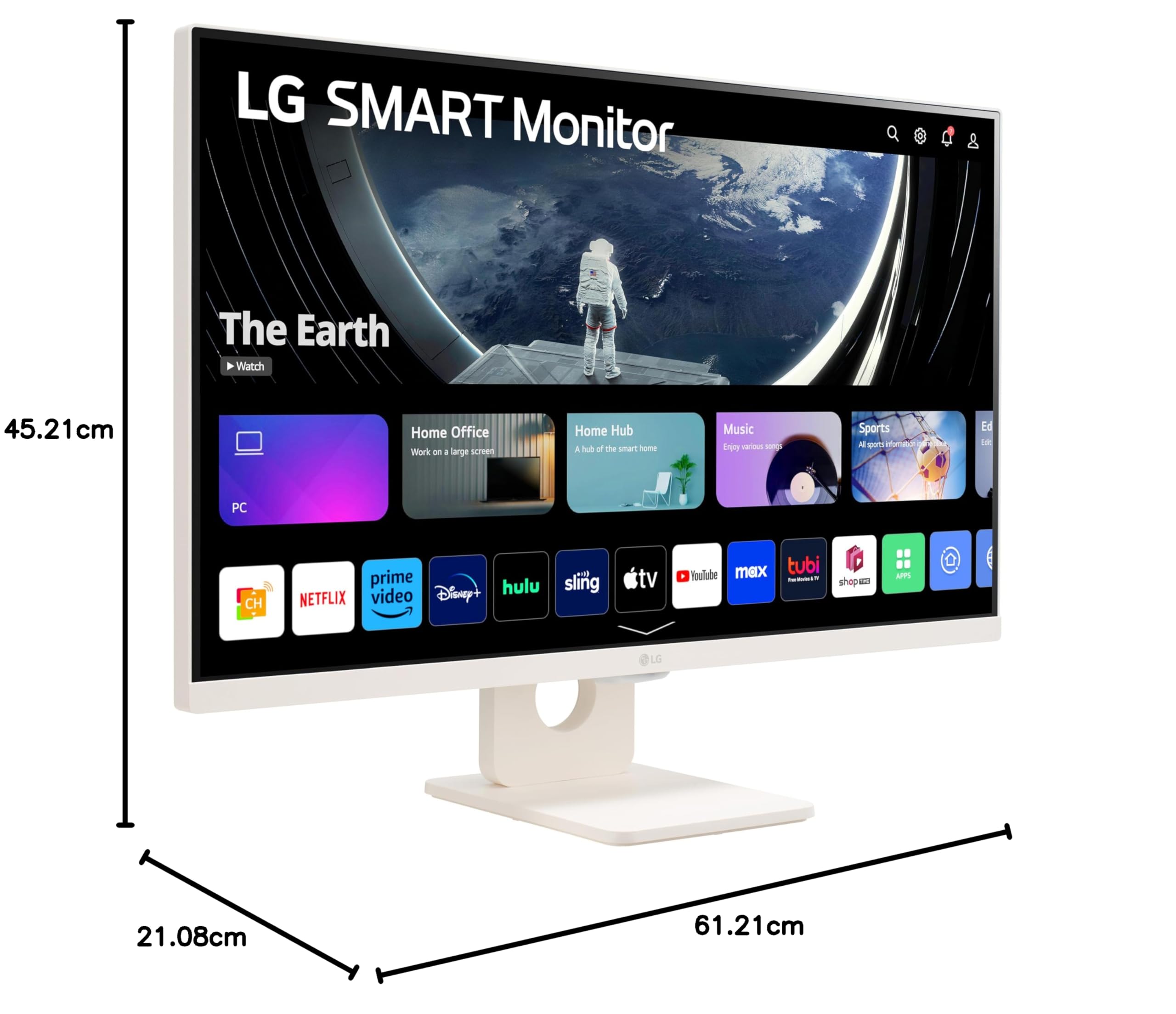 LG SMART Monitor 27型 FHD webOS 27SR50F-W LG 27