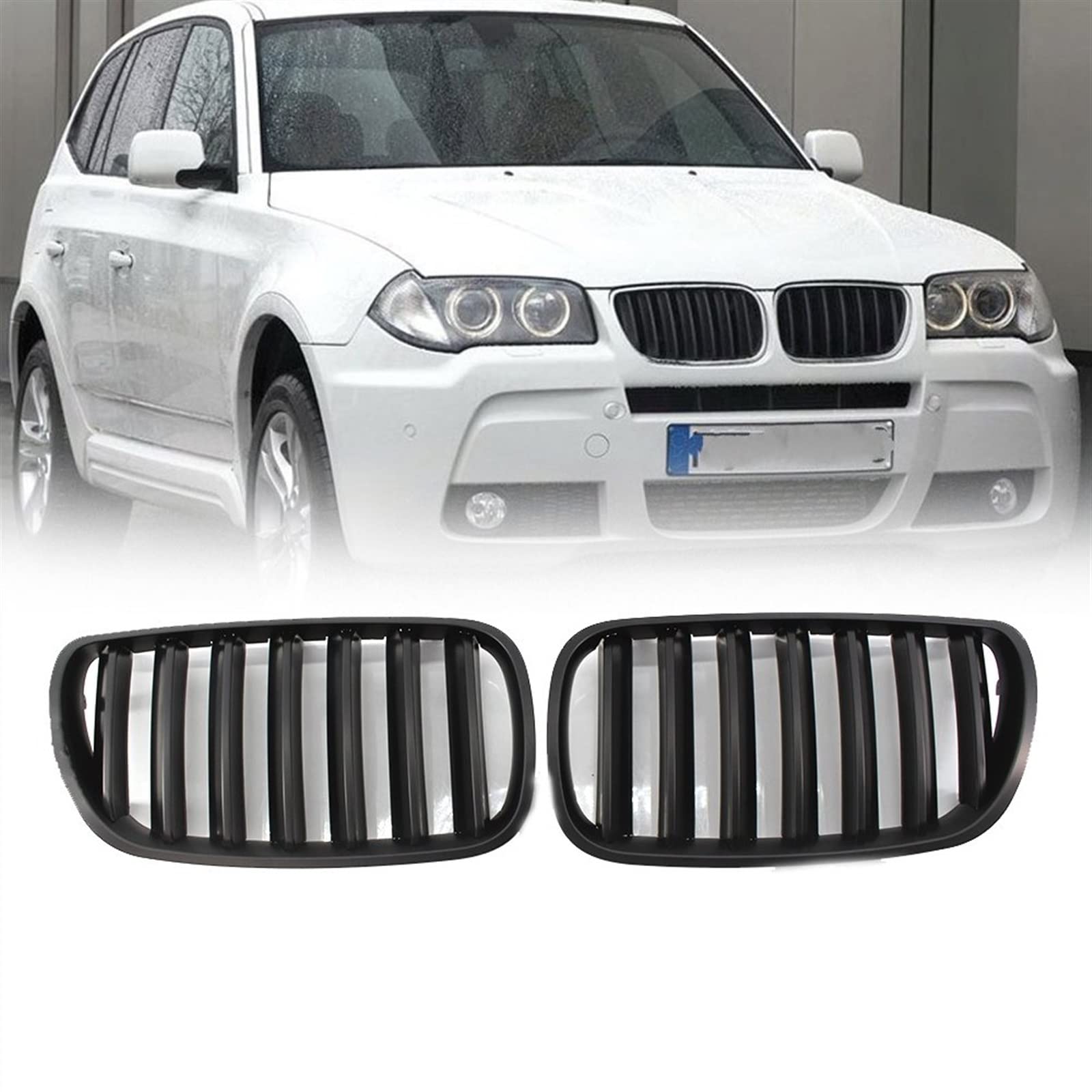 Riñón central delantera de parachoques para vehículos BMW E83 LCI X3 2007-2010 8