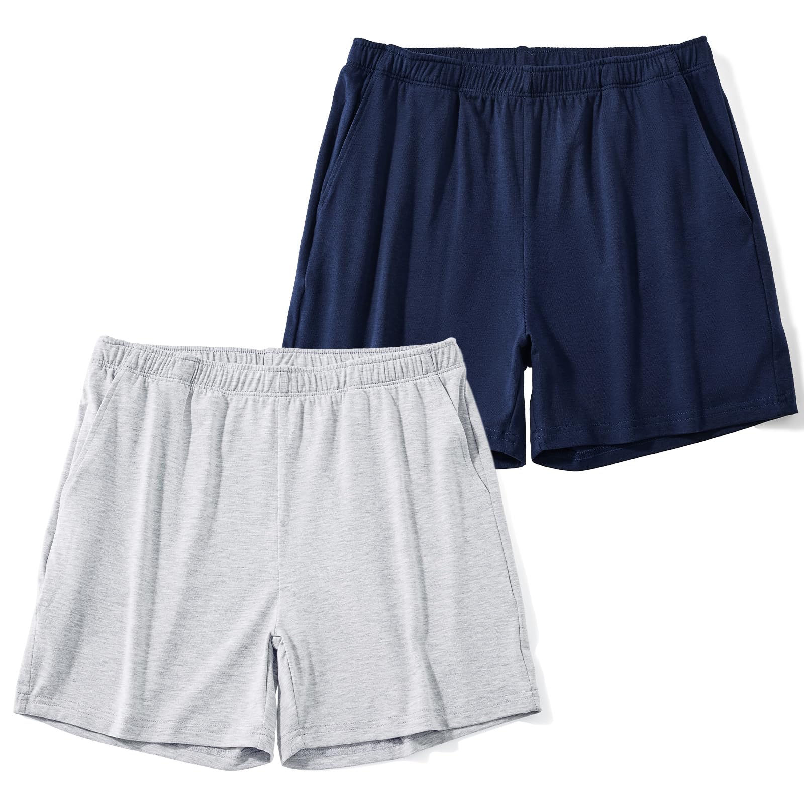 AIMPACT Men's 4" Inseam Sleep &amp; Lounge Pajama Shorts with Pockets