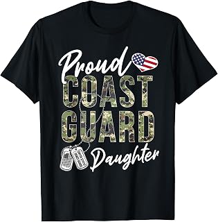 Proud Coast Guard Daughter Coast Guard Graduation Daughter T-Shirt
