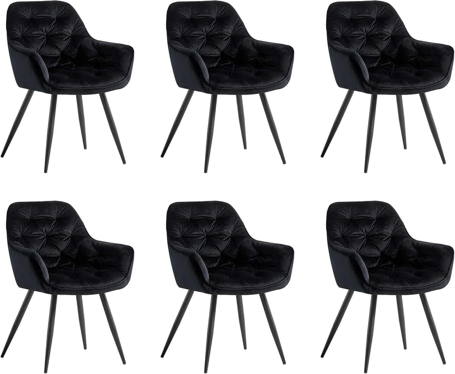AINPECCA Dining chairs with Velvet Thick Padded Upholstered Kitchen Tub
