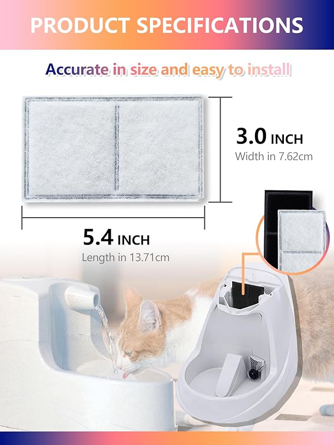 Filtro para Fuente de Agua de Gato TOGGATH, 6 Unidades miniatura 5