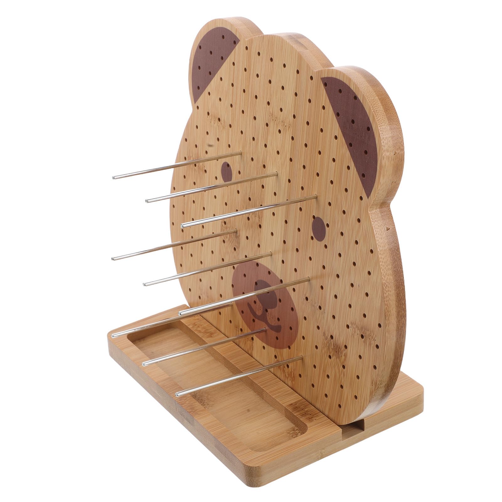 PRETYZOOM Tabla de Madera Robusta para Tejer Proyectos de Crochet y Ganchillo con Agujas y Marcador, Adecuado para Principiantes y Expertos en Labores de Tejido