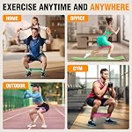 Bandes de résistance au tissu pour travailler dehors - Bandes d'exercice pour les femmes et les hommes, Bandes de bottes pour les jambes et le cul, Yoga, Pilates, Réhab, Fitness et d ' entraînement à domicile