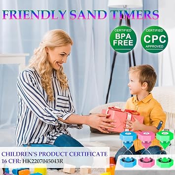 SuLiao 45 Minute Sand Timer, Blue Hourglass for Classroom | Plastic Housing, Shatter Resistant, for Classroom, Study, Desk, Yoga, Office, Homework, Desk Decor, Pomodoro technique