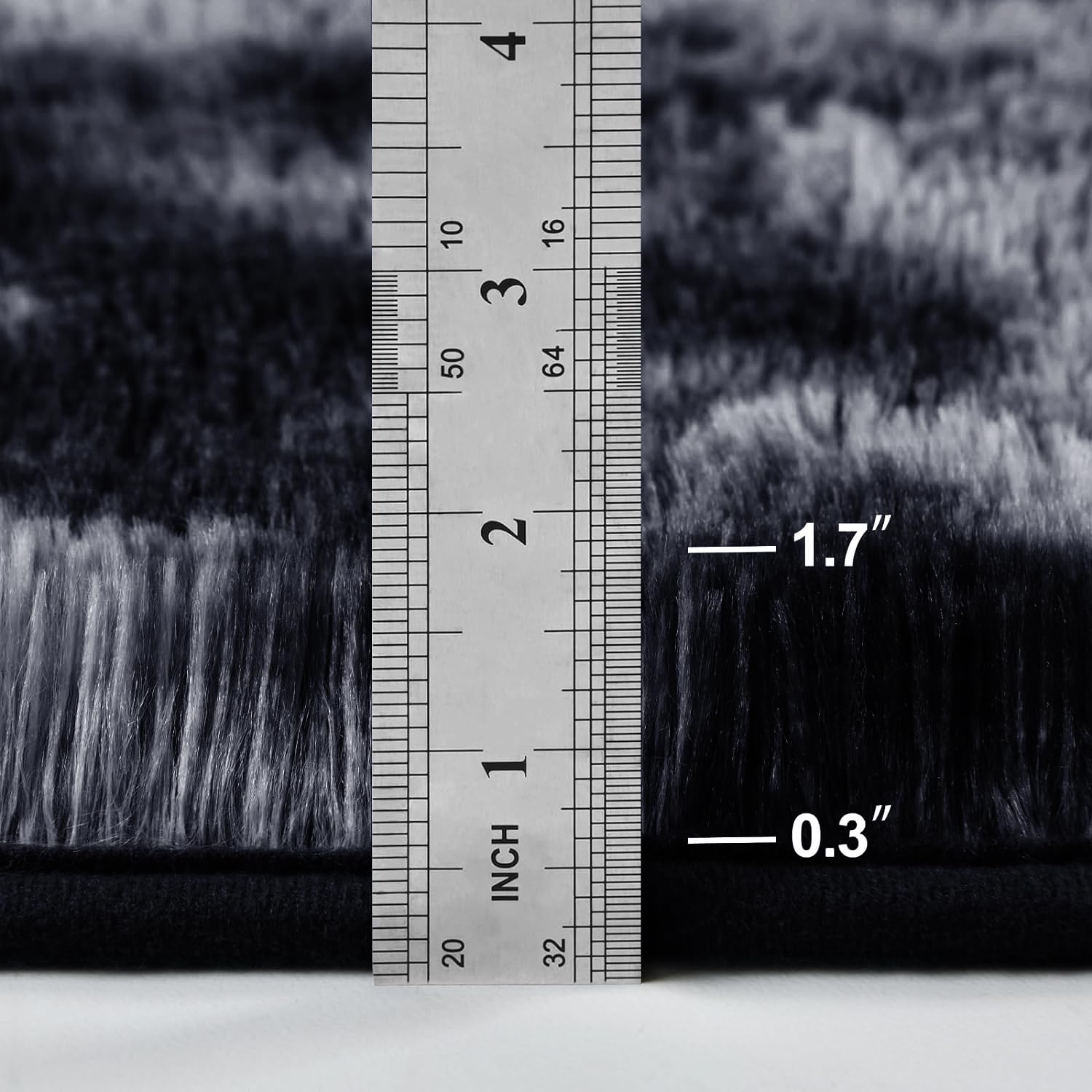 Oxford Homeware Rugs Living Room 120 x 170 CM, Tie-Dye Dark Grey Area Rugs for Bedroom Large Non Slip - Image 4