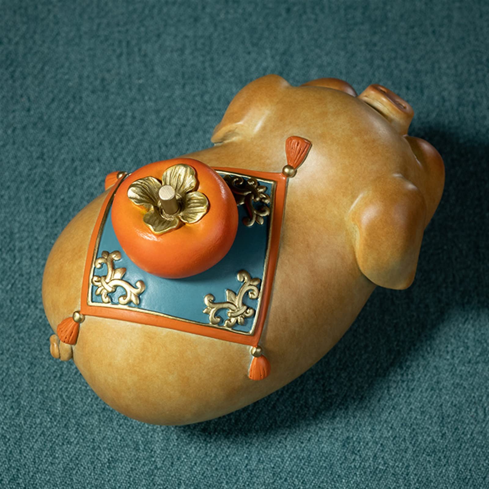 BONAD Figurki na biurko statuetka zwierzęcia ozdoba błogosławieństwo szczęśliwa świnka ozdoba na biurko dla przyjaciół, kolegów, rodziny, dekoracja wnętrz domu figurka statuetki wystrój domu