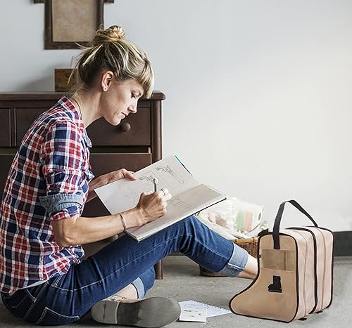 Miniatura 4 de WITERY Bolsa de zapatos para botas, organizador de viaje, cubo de almacenamiento, portátil, impermeable, organizador de bolsas para zapatos, bolsa