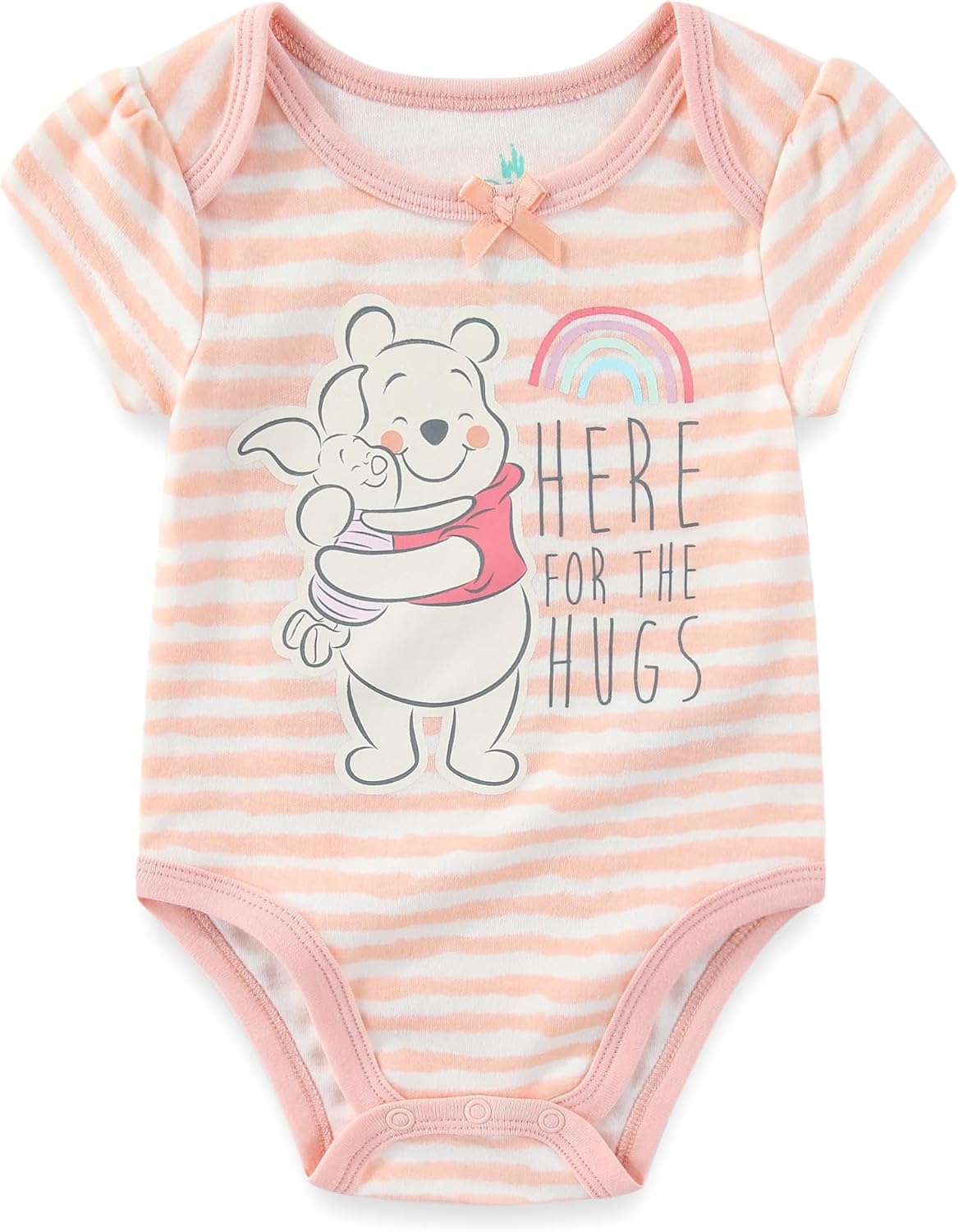 Disney Minnie Mouse Winnie the Pooh Lilo & Stitch Nightmare Before Christmas Girls 3 Pack Bodysuit for Newborn and Infants