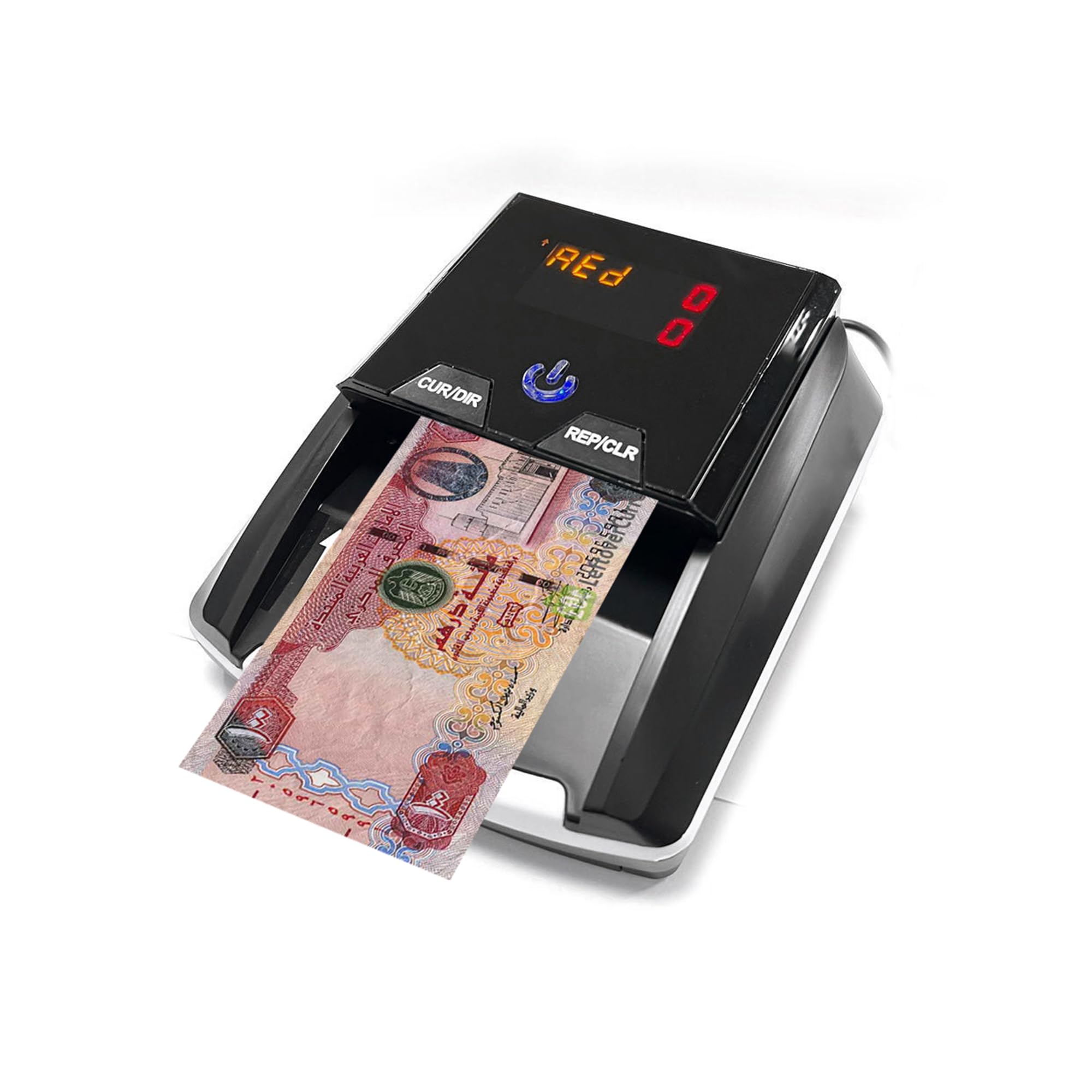 CRONY Money Bill Counter machine - 5-in-1 Compact and Portable High-Speed Cash Counting UV MG IR Paper Quality Currency for SAR AED USD EUR RUB LBP CAD 120PCS /Min, CN-136