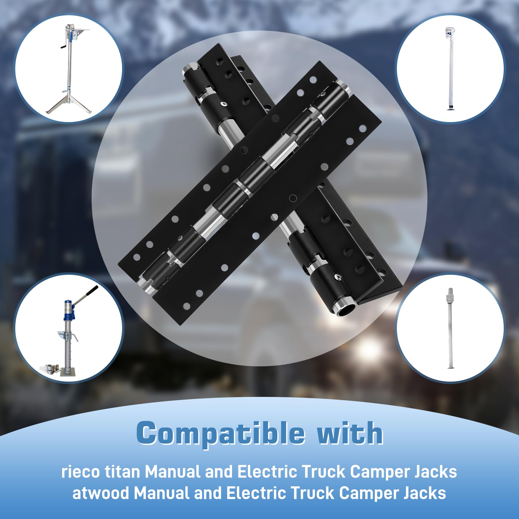 ●NO JACK HITTAZ Puzau 55722 Swing Away Brackets, RV Extension Brackets