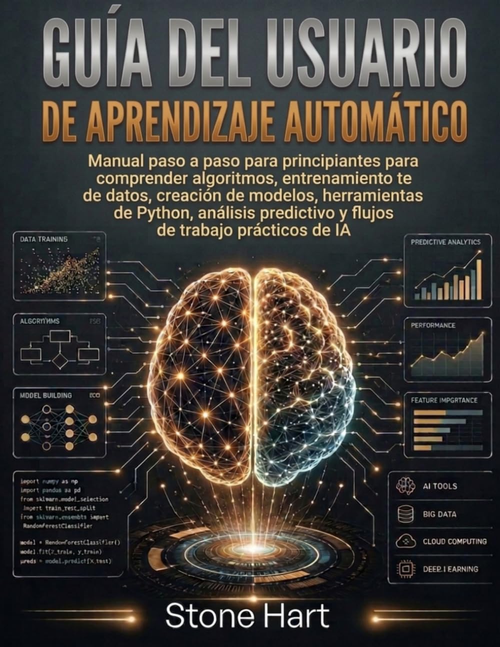 Guía del usuario de aprendizaje automático: Manual paso a paso para principiantes para comprender algoritmos, entrenamiento de datos, creación de ... y flujos de trabajo prácticos de IA