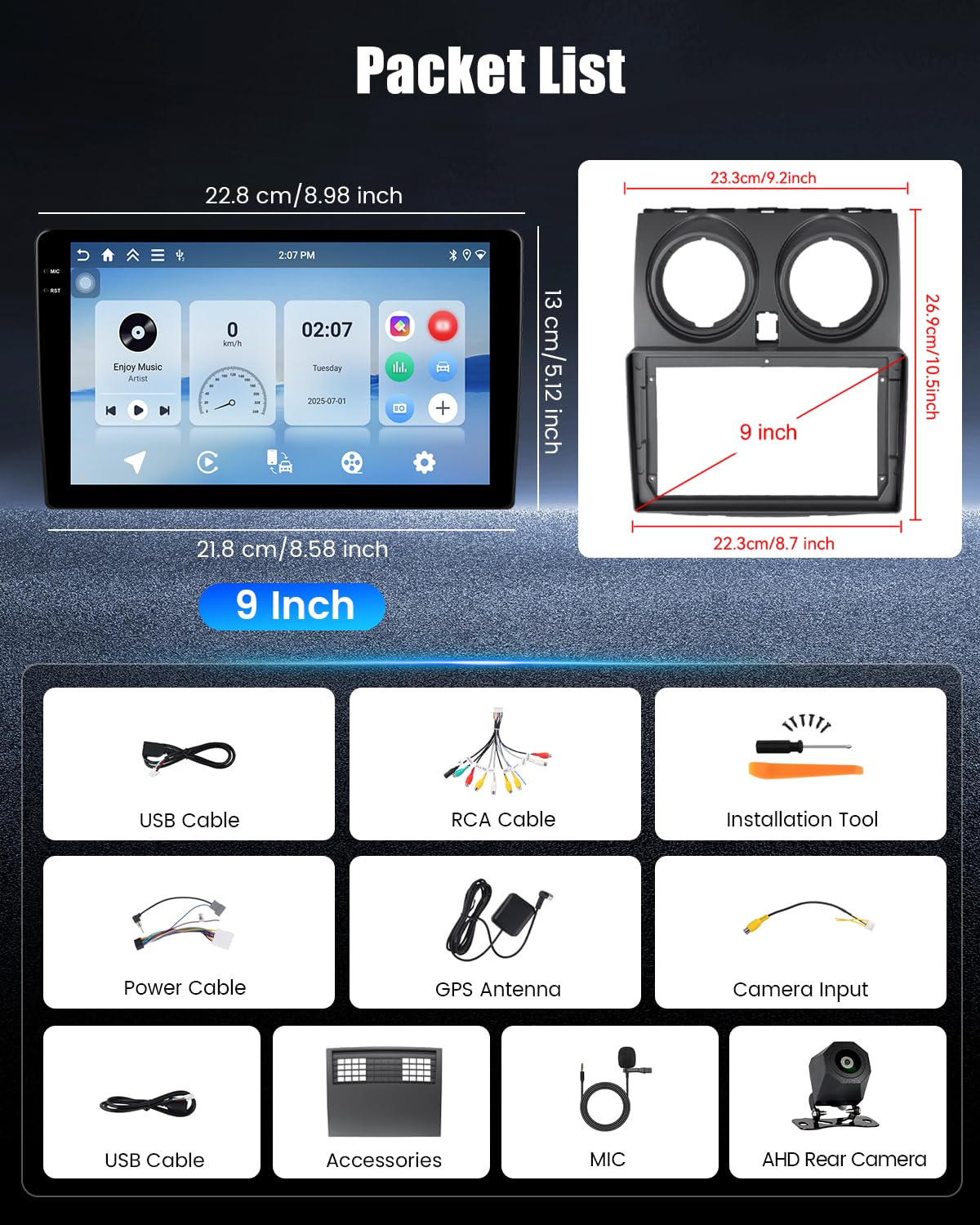 4+64G Autoradio pour Nissan Qashqai J10 2006-2016 avec CarPlay Android Auto