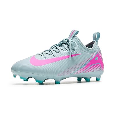 Nike Kids Jr. Mercurial Vapor 16 Academy Multi Ground Low Top Soccer Cleats (Little Kid/Big Kid) Kids Shoes Ocean Cube/Pink Blast