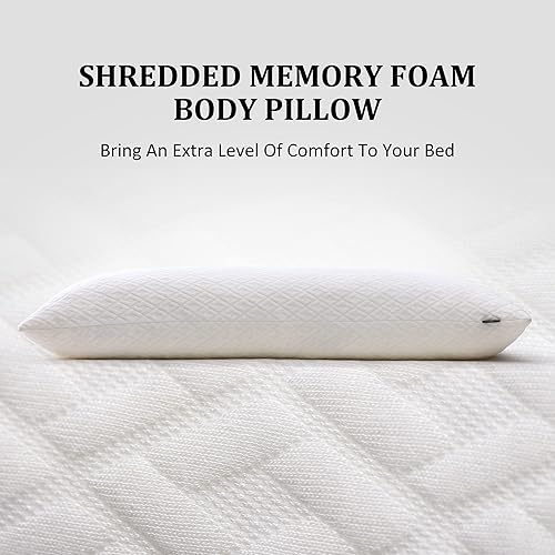 Miniatura 2 de Basic Beyond Almohadas corporales de espuma viscoelástica para adultos, almohadas de cuerpo largo de apoyo para dormir, almohadas de cuerpo completo