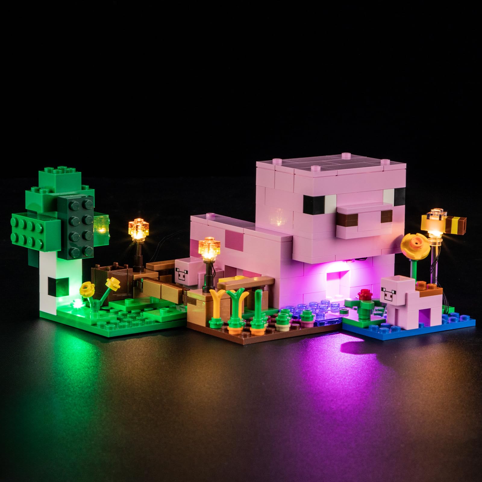 YEABRICKS LED Light for Lego-21268 Minecraft The Baby Pig House Building Blocks Model (Building Set NOT Included) - Image 2