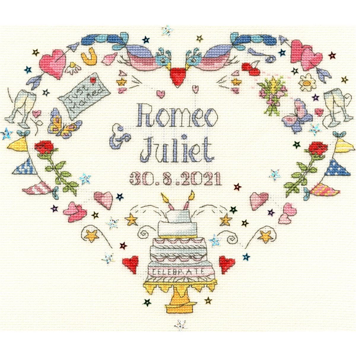 Bothy Threads Mehrfarbig Cross Stitch Kit - Made For Each Other