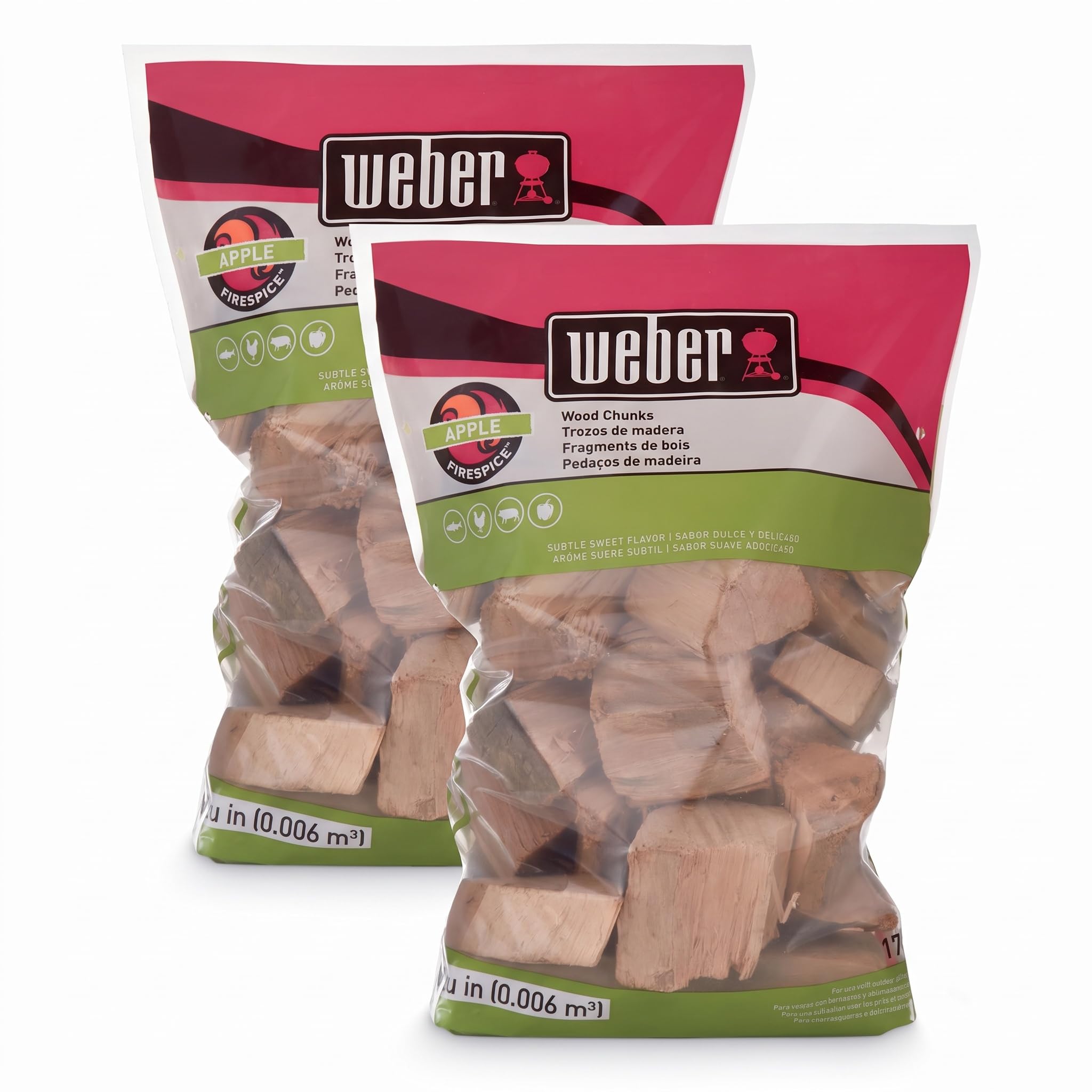 Apple Wood Chunks 4lb (Pack of 2)