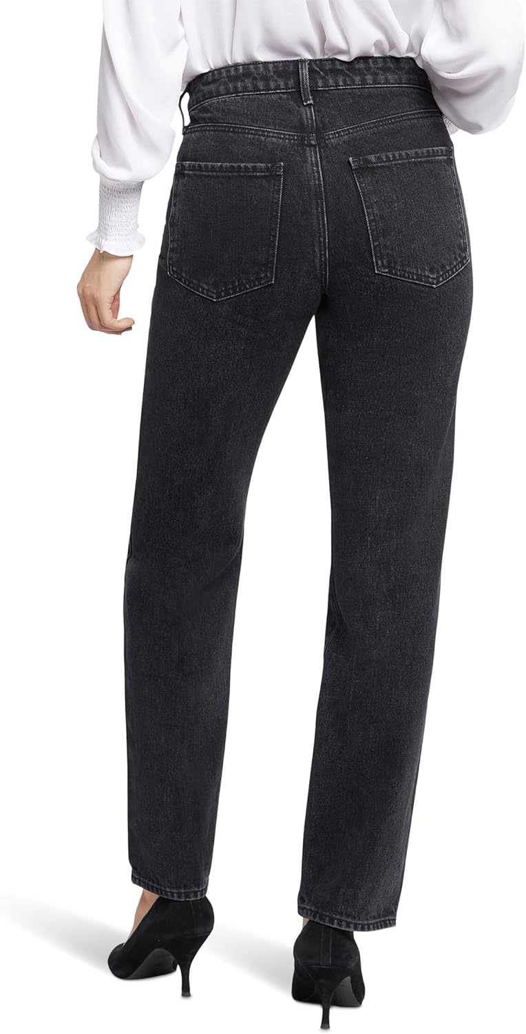 NYDJ Women's Brooke High-Rise Loose Straight Jeans In Vintage Black
