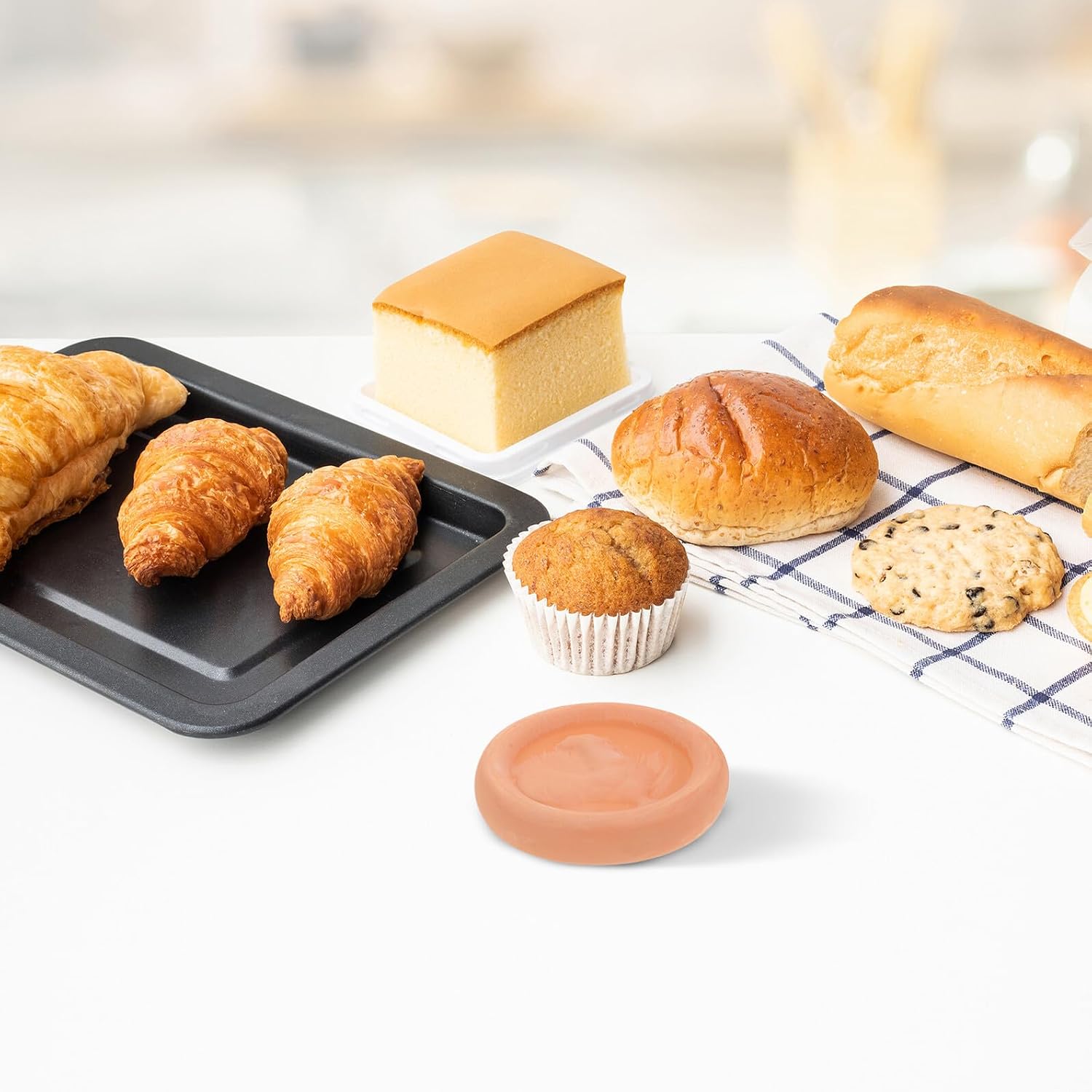 4pcs Terracotta Bread Saver round Food Warmer for Kitchen Use