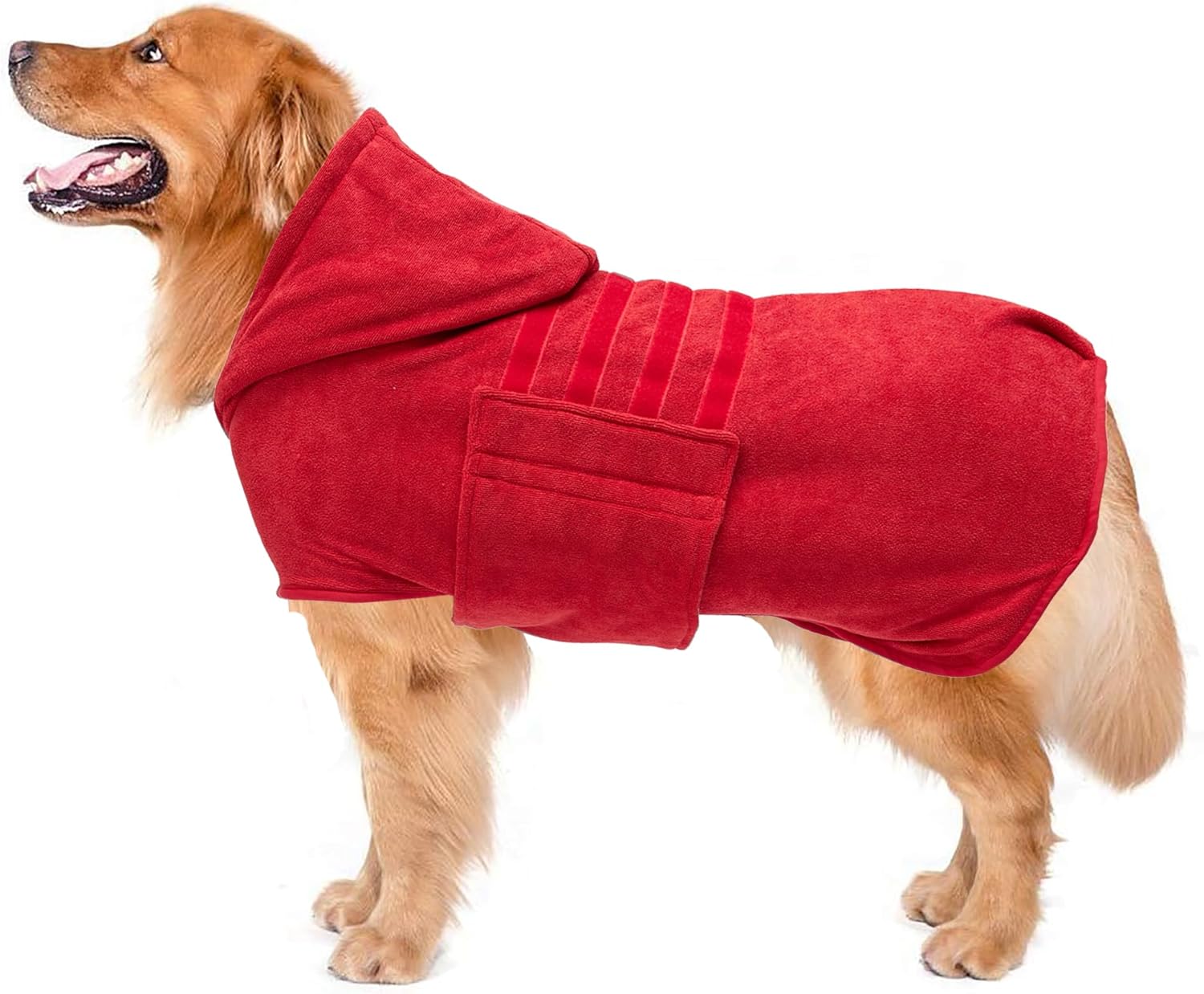 Geyecete Dog Drying Coats with Hooddog towels absorbent robe Dry Fast Dog BagDog