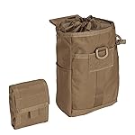 EXCELLENT ELITE SPANKER Molle Dump Pouch Drawstring Magazine Utility Pouch Folding Dump Waist Bag(Coyote Brown)