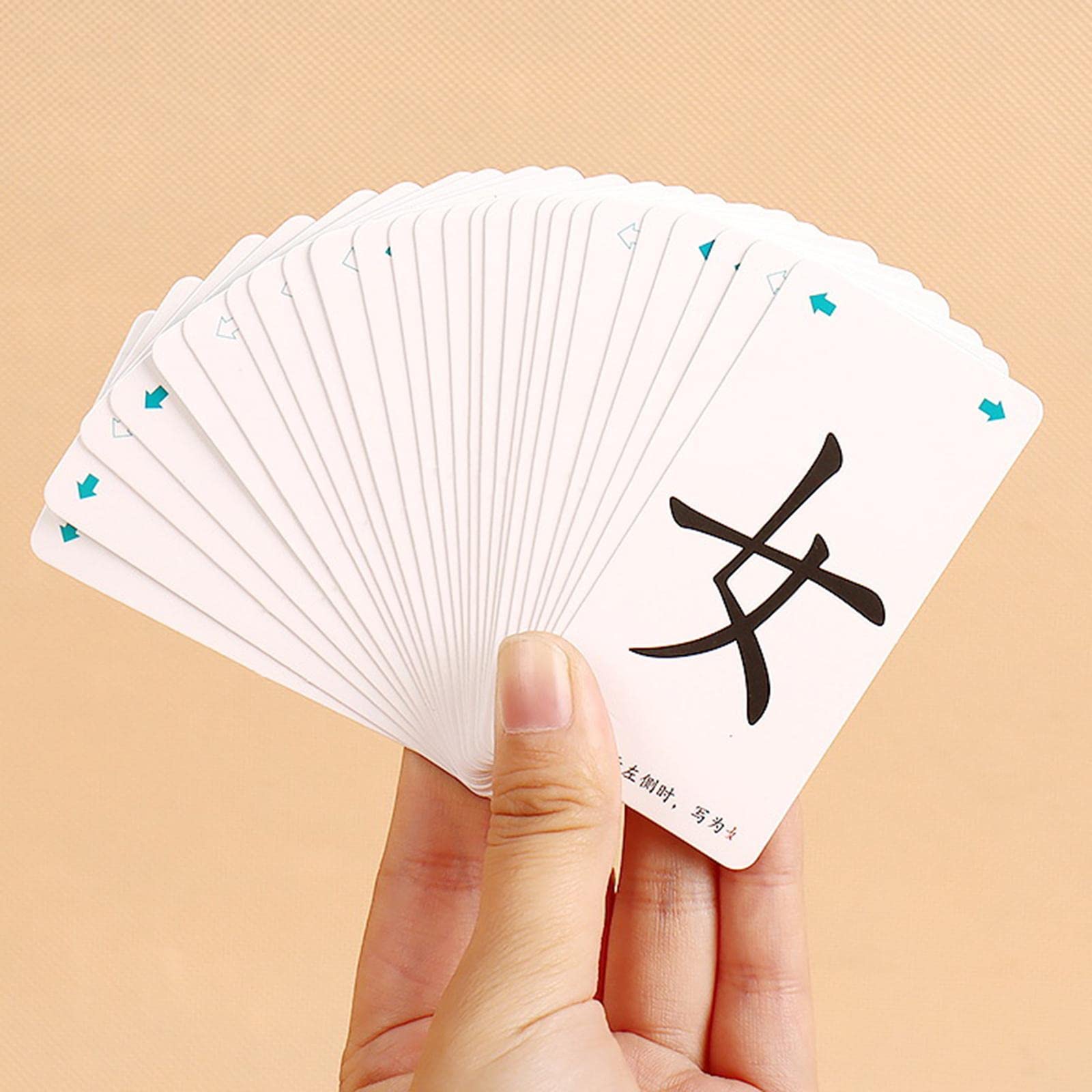 Juego de 10 cartas educativas mágicas para aprender caracteres chinos
