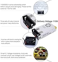 Vista 8 de Convertidor SMPS de alta potencia de 110 V/220 V CA a 12 V CC - Fuente de alimentación de 50 A 600 W - Transformador de interruptor ajustable