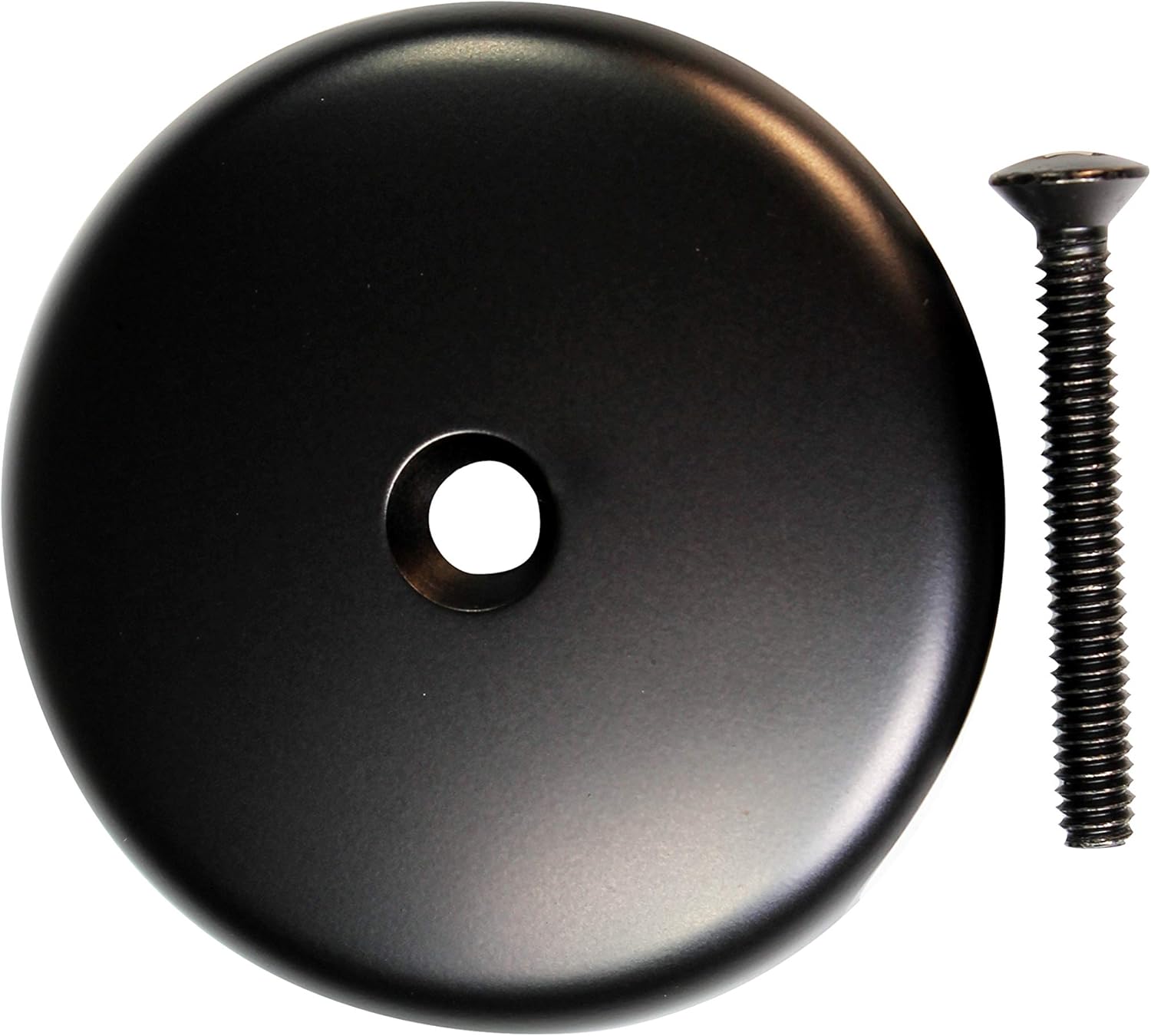 Westbrass D93-50-12 1-1/2" Coarse Thread Tip-Toe Bathtub Drain Plug Trim Set with One-Hole Overflow Faceplate, Oil Rubbed Bronze (50-Pack)