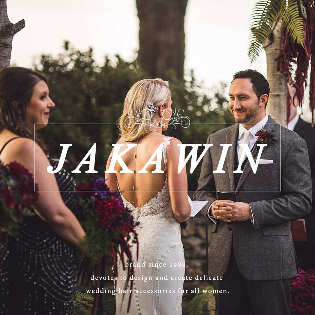 JAKAWIN Bride Crystal Wedding Hair Piece Rhinestone Hair Comb Bridal Hair Accessories for Women HC047 (Silver) - Image 7