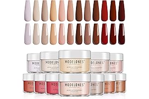 Modelones Acrylic Powder Set: Enhance Your Nail Art with 12 Nude Hues