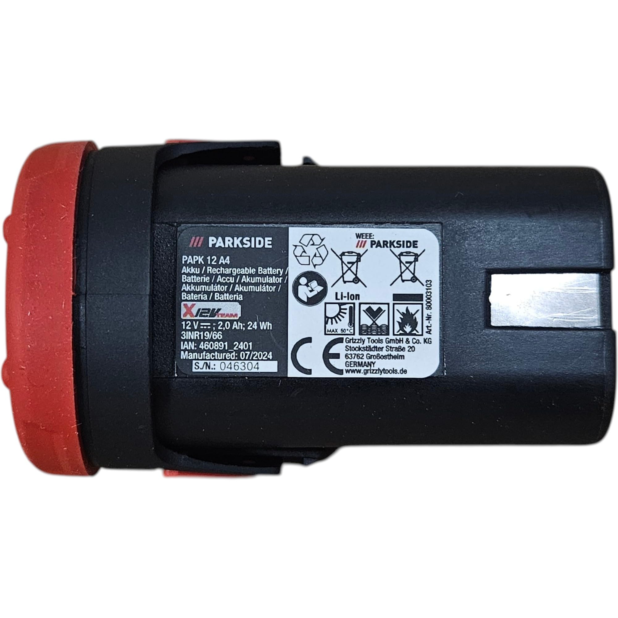 Batteria extra da 2 Ah per attrezzi della famiglia X 12 V