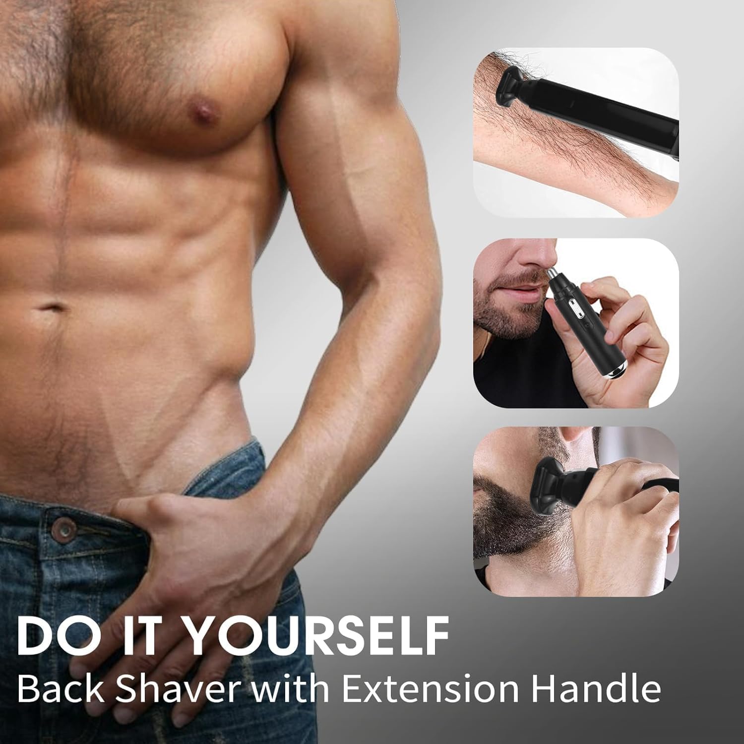 Men's Back Shavers for Men Long Adjustable Handle