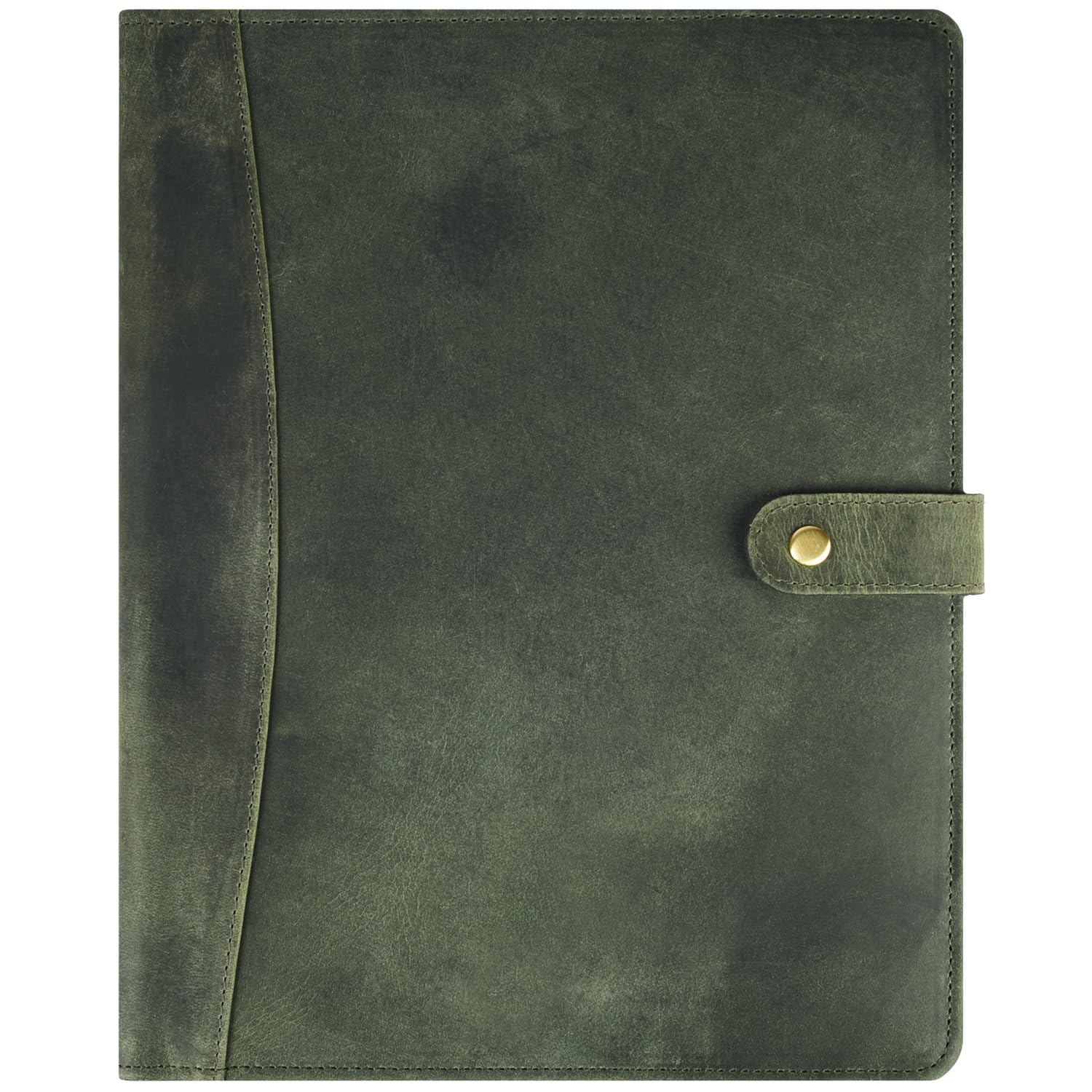 LEATHER VILLAGE Leather Portfolio for Men Women, Business Padfolio Folder