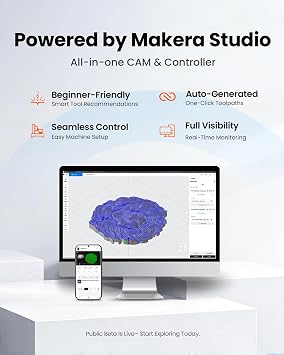 Carvera Air Desktop CNC Machine, Enclosed Mini Mill, 4th Axis Kit