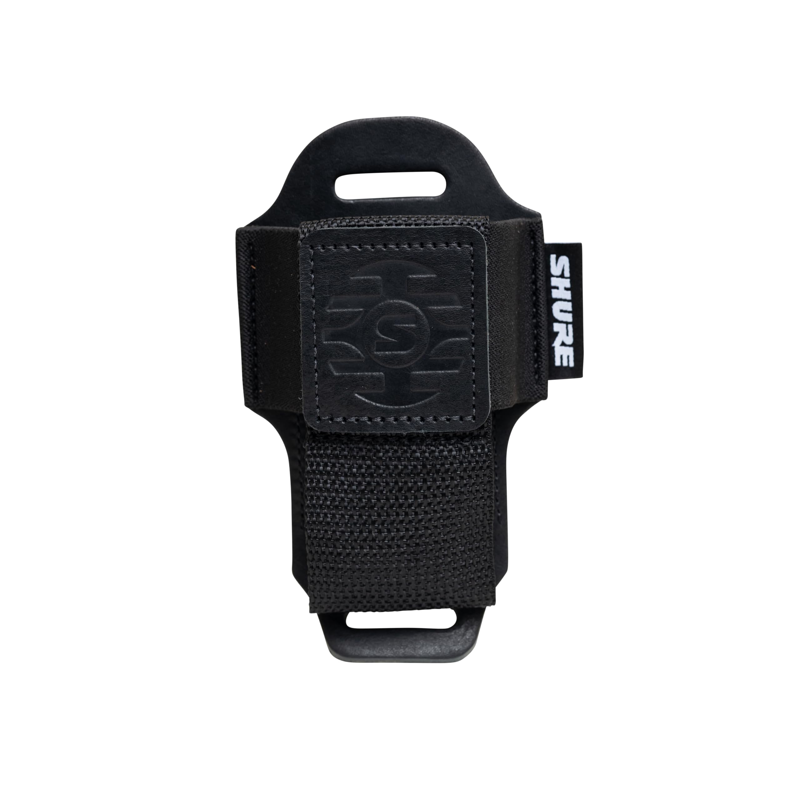 Shure by Gator Wireless Series; Estuche de cuero negro para transmisor wireless Shure Premium; (SH-BODYPACK-PBK-L)