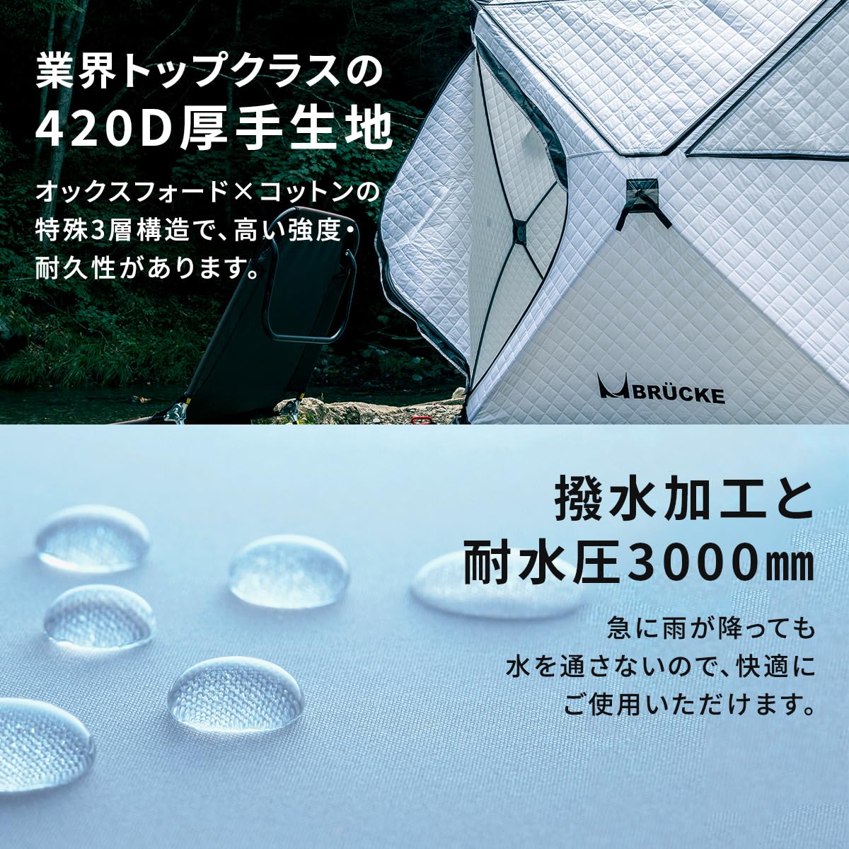 Amazon.co.jp: サウナテントセット テントサウナセット BRÜCKE