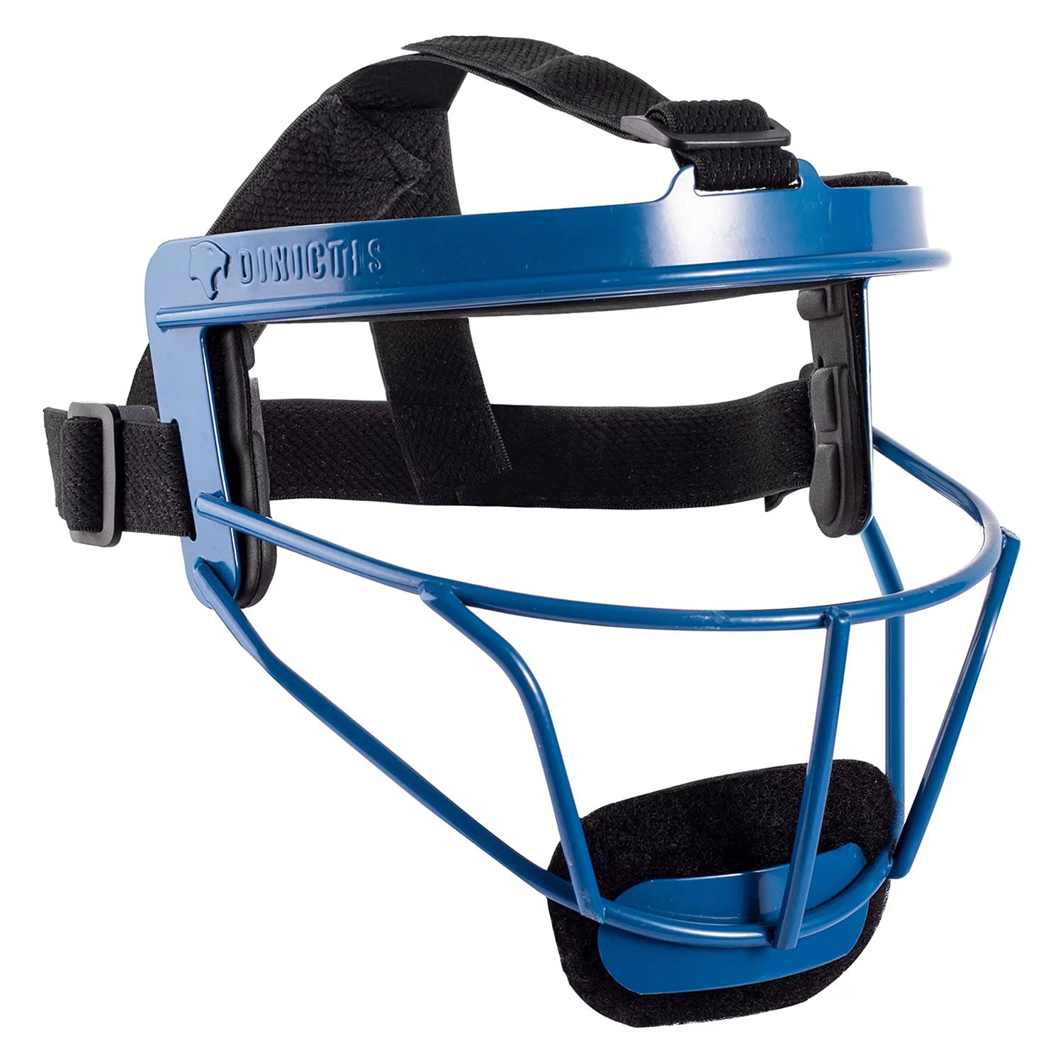 Dinictis Softball Face Mask, with Wide Field Vision, Lightweight and Comfortable, Suit for All Ages - Durable and Safety Fielder Head Guard- Blue-Adult(L)