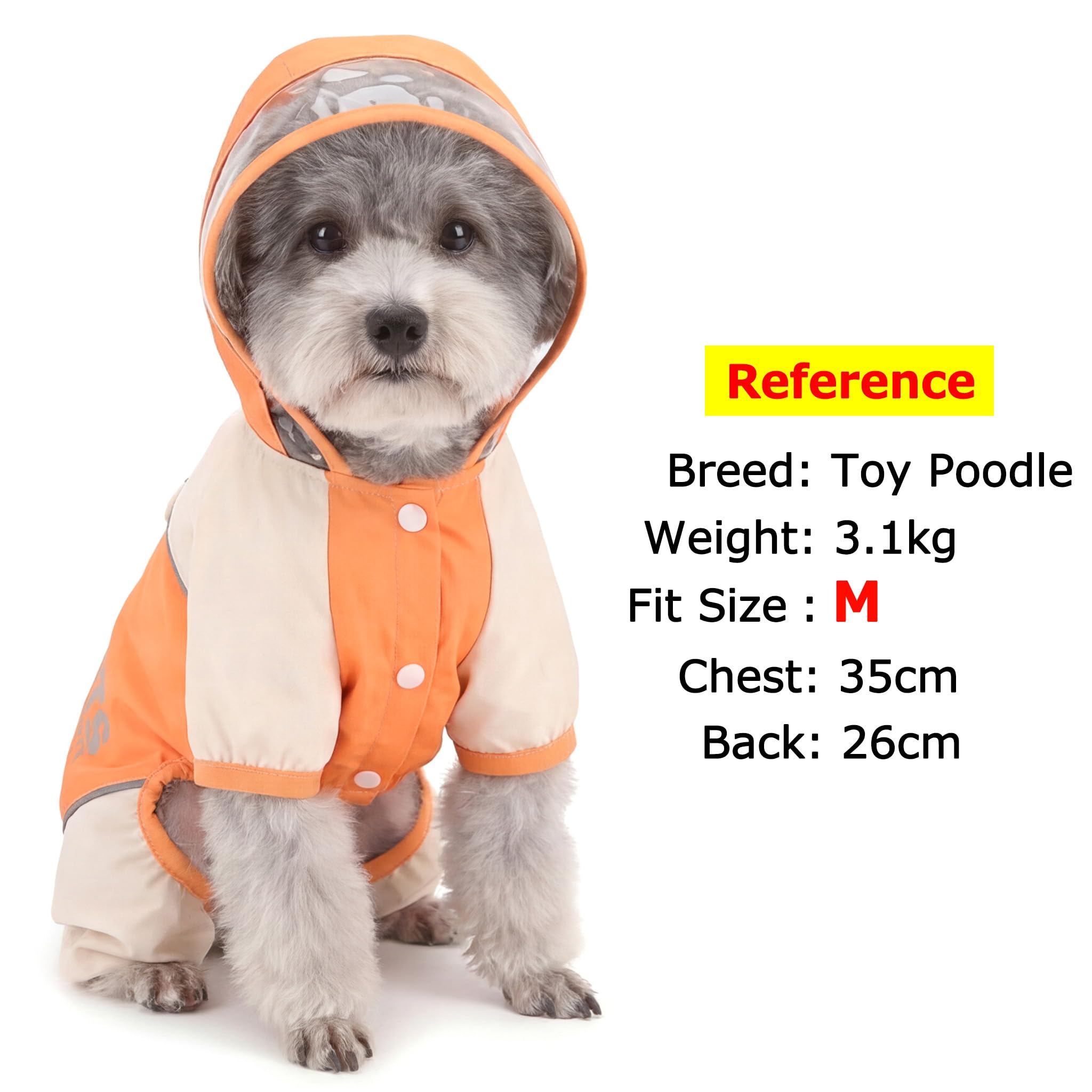Amazon | ZUNEA 犬用 レインコート フード付き 小型犬 防水 防風