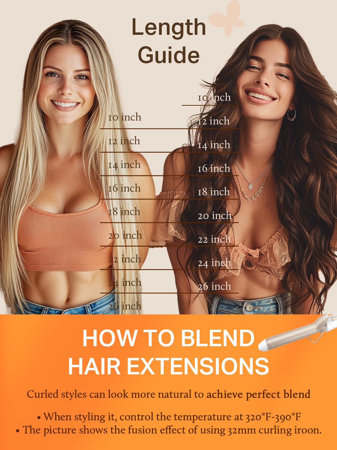 DOORES Human Hair Extensions Tape in, Balayage Walnut Brown to Ash Brown and Bleach Blonde, 18 Inch 20pcs 50g, Tape in Hair Extensions Silky Straight Soft Weft — view 84