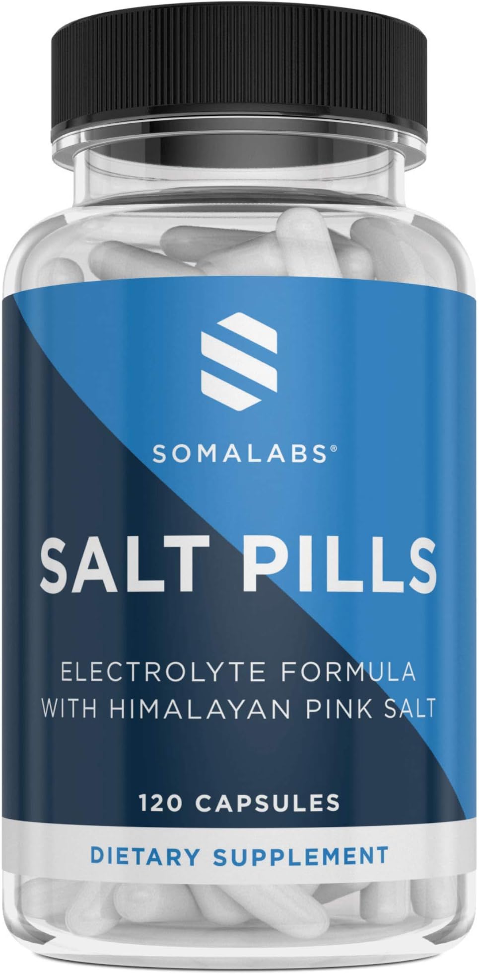 Salt Pills with Electrolytes | Salt Tablets Electrolyte Replacement Supplement | 120 Capsules | Post Workout Recovery for Runners and Sport Athletes | Increase Hydration & Stop Muscle Cramps