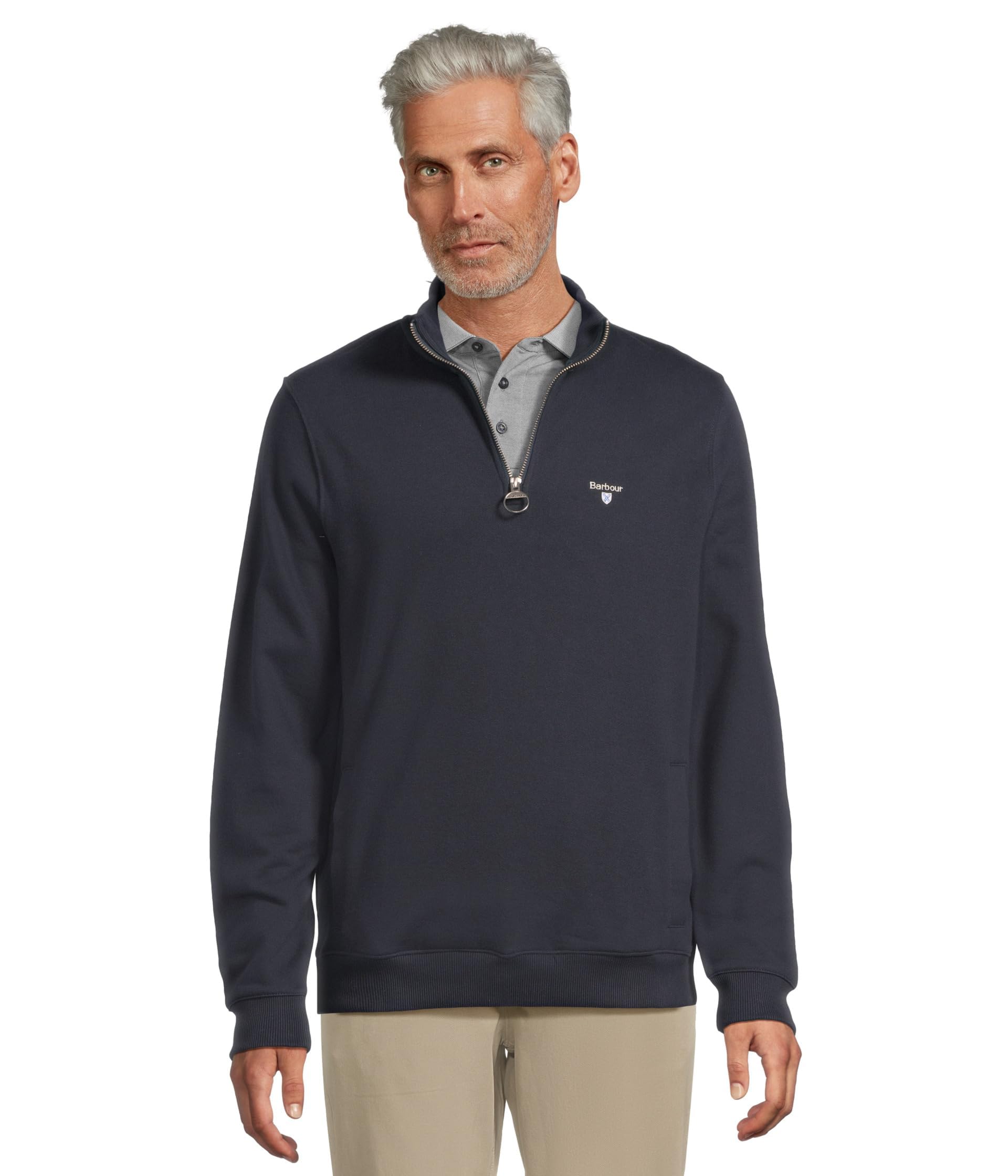 Barbour Men's Beckhill Half Zip Sweatshirt Navy (UK, Alpha, XXL, Regular, Regular, Navy)