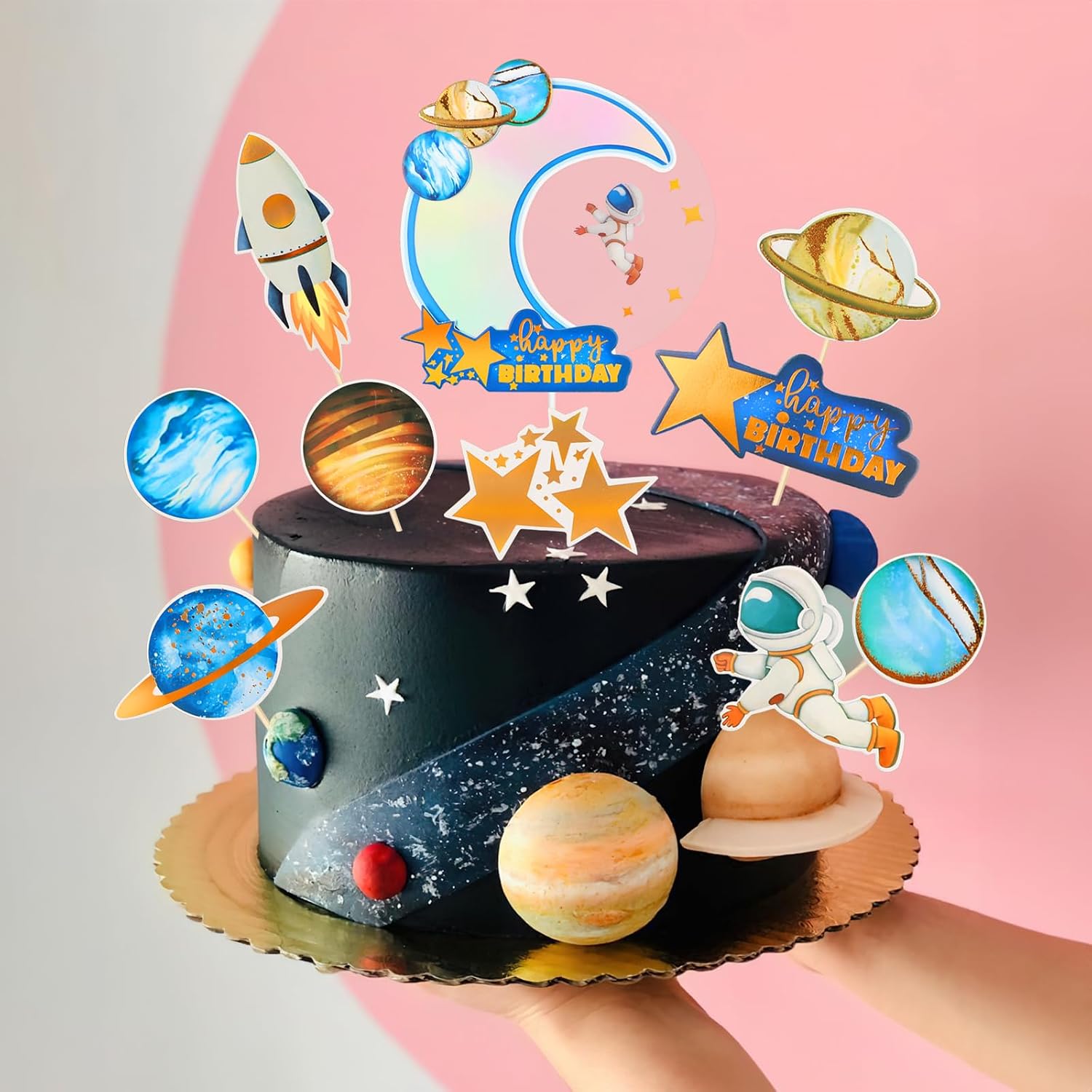 Figura De Astronauta Espacial Cake Topper CANIPHA, 22 Unidades Para Ninos