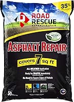 Road Rescue 50 lb Black Asphalt Repair - Cold Patch Pothole Filler for Driveways & Parking Lots