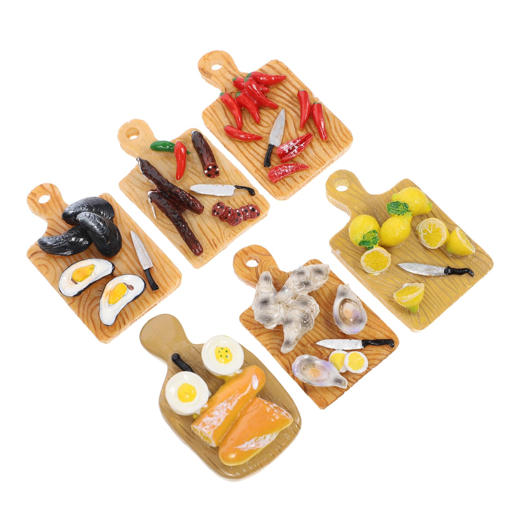 Imanes de dibujos animados 3D Zerodeko juego de 6 piezas decorativas de resina