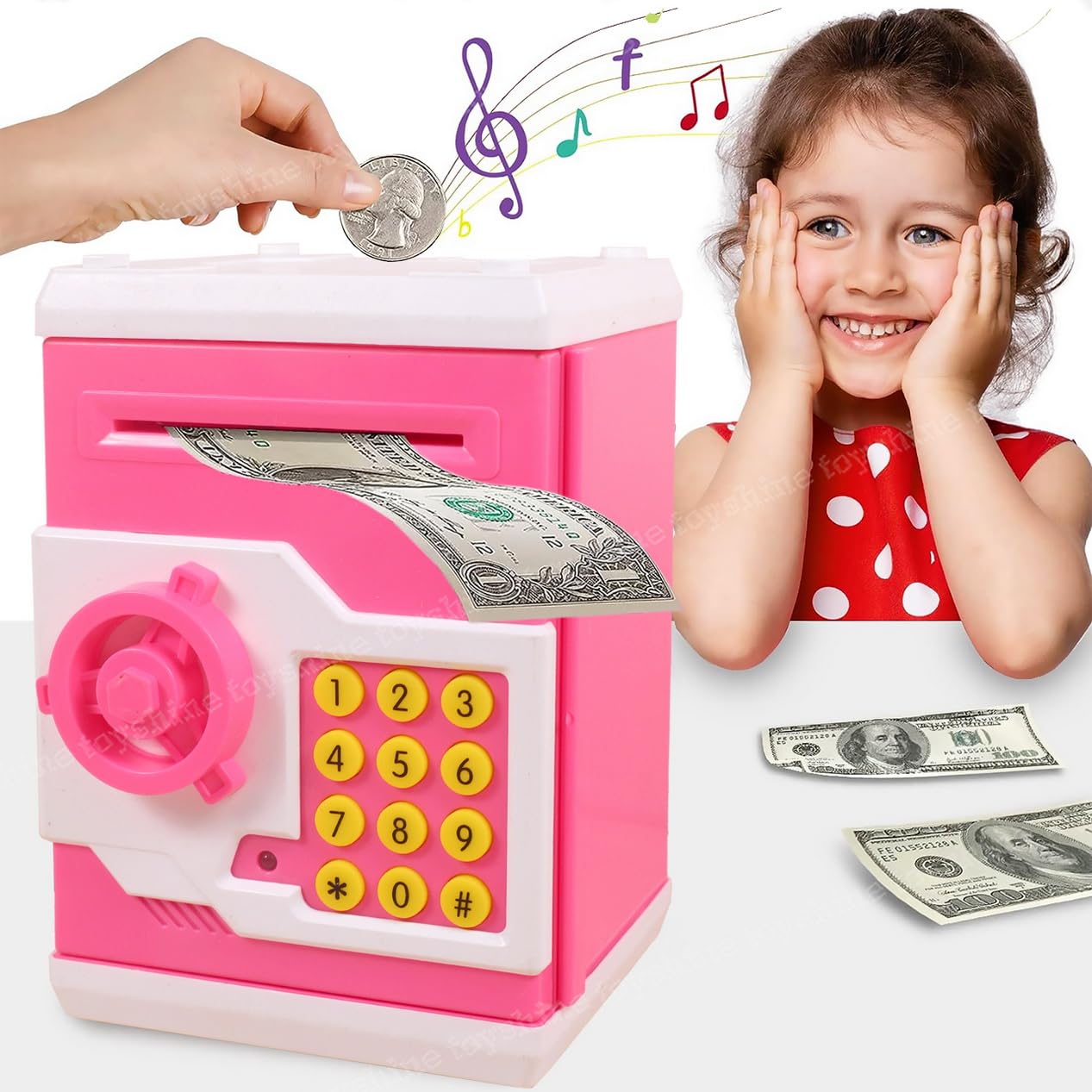Toyshine Piggy classic bank Money Box With Electronic Lock, Atm Machine, Pink, Electronic Electronic (B075VRGMYH) Amazon Price History, Amazon Price Tracker