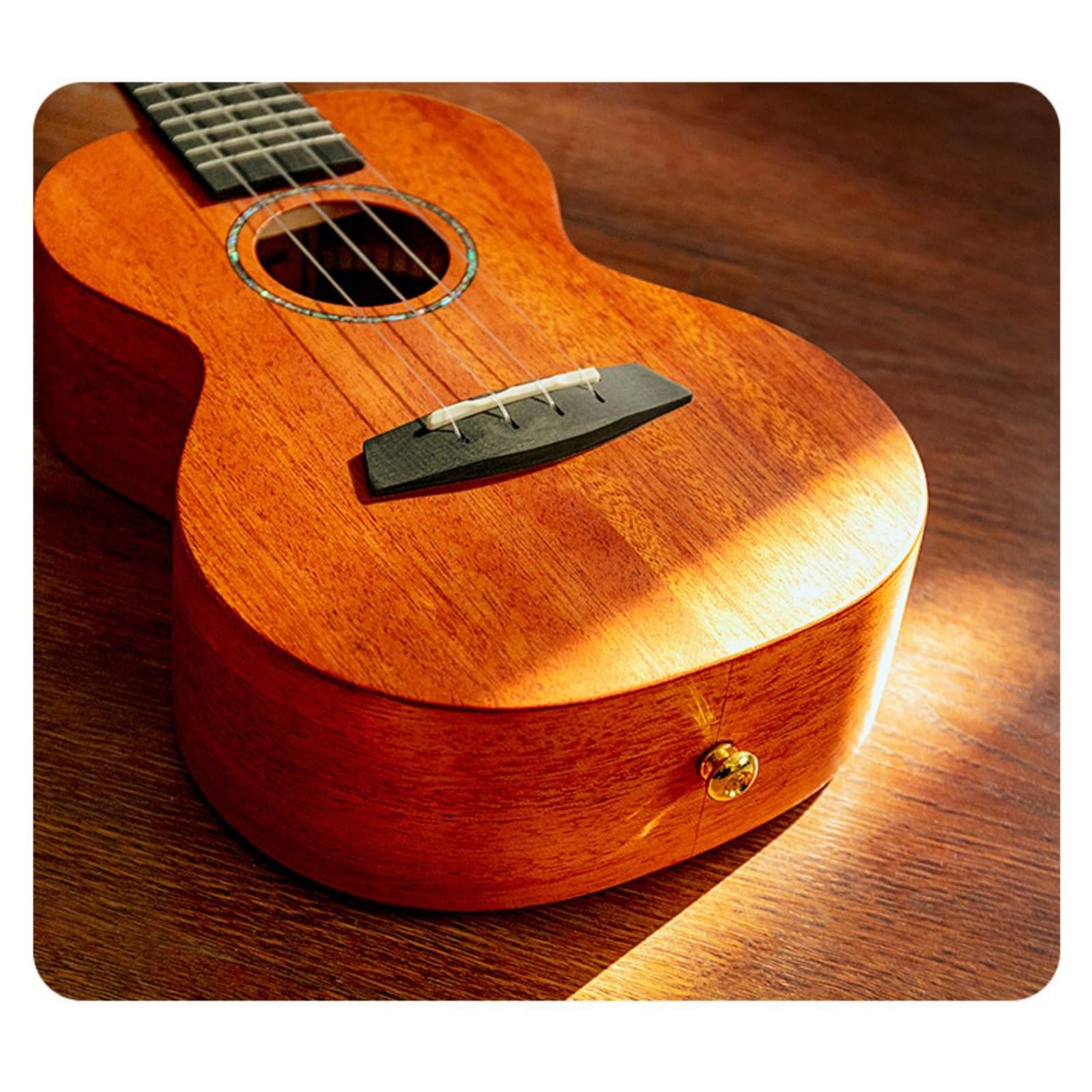 Ukulele Instrumenty Muzyczne Ukulele Akustyczne Dla Początkujących 23/26 Cali Korpus Z Mahoniu W Zestawie Futerał Na Instrumenty Muzyczne(Type4,23)