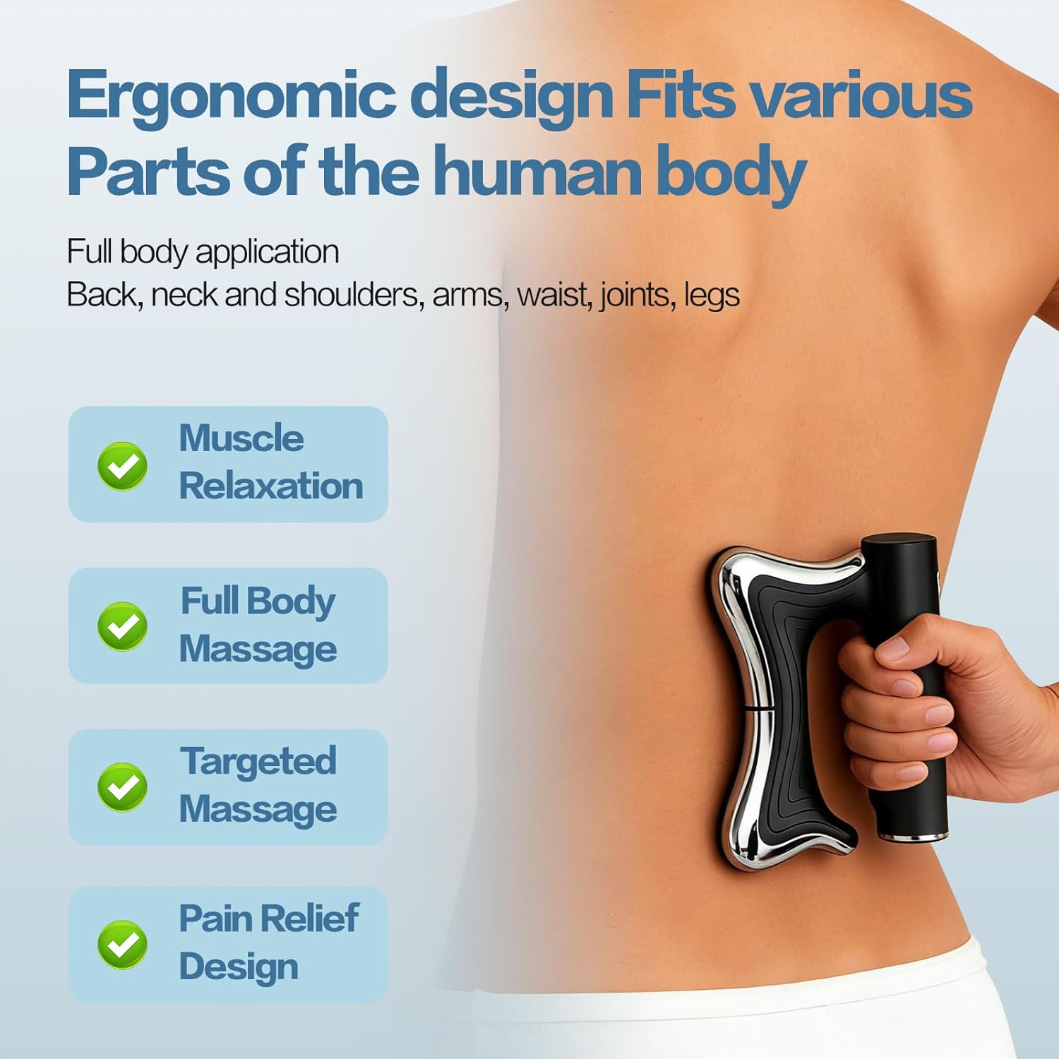 Heated Muscle Scraping Tool,Electric Fascia Knife,Portable Muscle Relaxation Therapy Device for Belly, Arm, Waist, Leg - Image 6